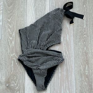 Self Portrait Gingham One Piece Swimsuit